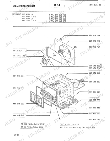 Взрыв-схема микроволновой печи Aeg MICROMAT DUO 4274LD - Схема узла Section3